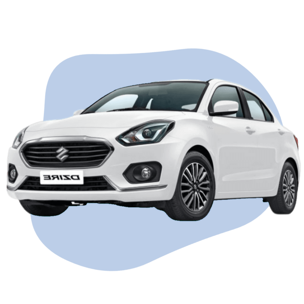 Dzire Sedan with driver, Shillong